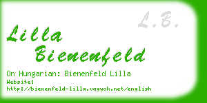lilla bienenfeld business card